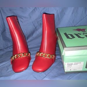 New in box Brash brand Red ankle boots size:8 women’s